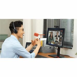 Lenovo Auriculares Lenovo Cableado Sobre La Oreja, Sobre La Cabeza Estéreo - Negro - Certificación Microsoft Teams - Binaural - Cerrado - 2.2kilo Ohm - 20hz A 20khz - 178.5cm Cable - Función De Cancelación De Ruido Ambiente Micrófono - Usb Tipo C