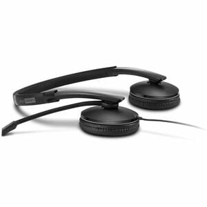 Lenovo Auriculares Lenovo Cableado Sobre La Oreja, Sobre La Cabeza Estéreo - Negro - Certificación Microsoft Teams - Binaural - Cerrado - 2.2kilo Ohm - 20hz A 20khz - 178.5cm Cable - Función De Cancelación De Ruido Ambiente Micrófono - Usb Tipo C