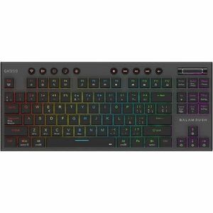Balam Rush Balamrush Dominate Expert Gk959 Teclado Gaming - Sin Teclado Numérico - Inalámbrico Conectividad - Usb Interfaz - Rgb Led - Negro - Bluetooth/Rf - 5 - 2.40ghz - Multimedia, Botón De Control Tecla(s) De Acceso Rápido - Android, Apple Ios - Playstation 4, Playstation 5, Xbox - Mac - Plástico Abs