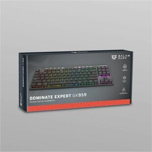 Balam Rush Balamrush Dominate Expert Gk959 Teclado Gaming - Sin Teclado Numérico - Inalámbrico Conectividad - Usb Interfaz - Rgb Led - Negro - Bluetooth/Rf - 5 - 2.40ghz - Multimedia, Botón De Control Tecla(s) De Acceso Rápido - Android, Apple Ios - Playstation 4, Playstation 5, Xbox - Mac - Plástico Abs