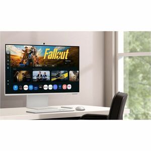 Samsung Monitor Lcd Inteligente Samsung S32fm801ul 32" (81.3cm) Clase 4k Uhd - 16:9 - Blanco Caliente - 32" (81.3cm) Viewable - Vertical Alignment (va) - 3840 X 2160 - Mil Millones De Colores - 300cd/M² - 4ms - 60hz Frecuencia De Actualización - Altavoces - Altura, Pivote, Inclinable - Usb Tipo-C - Hdmi - Compatible Con Montura Vesa - Concentrador Usb