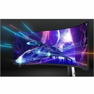 Samsung Mini Monitor Led De Juego Samsung Odyssey Neo G9 S57cg950nl 57" (144.8cm) Clase Duhd Pantalla Curva - 32:9 - Negro, Blanco - 57" (144.8cm) Viewable - Vertical Alignment (va) - Mini Led Retroiluminación - 7680 X 2160 - Mil Millones De Colores - Freesync Premium Pro - 350cd/M² - 1ms - 240hz Frecuencia De Actualización - Giratoria, Inclinable, Altura - Hdmi - Displayport - Compatible Con Montura Vesa - Conmutador Kvm, Concentrador Usb