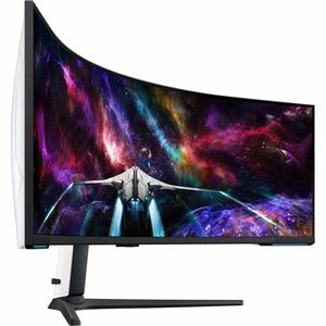 Samsung Mini Monitor Led De Juego Samsung Odyssey Neo G9 S57cg950nl 57" (144.8cm) Clase Duhd Pantalla Curva - 32:9 - Negro, Blanco - 57" (144.8cm) Viewable - Vertical Alignment (va) - Mini Led Retroiluminación - 7680 X 2160 - Mil Millones De Colores - Freesync Premium Pro - 350cd/M² - 1ms - 240hz Frecuencia De Actualización - Giratoria, Inclinable, Altura - Hdmi - Displayport - Compatible Con Montura Vesa - Conmutador Kvm, Concentrador Usb