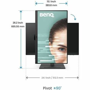 BenQ Monitor Led Benq Gw2790t 27" (68.6cm) Clase Full Hd - 16:9 - 27" (68.6cm) Viewable - Tecnología Conmutación En El Mismo Plano (in-Plane Switching, Ips) - Led Retroiluminación - 1920 X 1080 - 16,7 Millones De Colores - 250cd/M² - 5ms - 100hz Frecuencia De Actualización - Altavoces - Giratoria, Altura, Pivote, Inclinable - Hdmi - Displayport - Compatible Con Montura Vesa