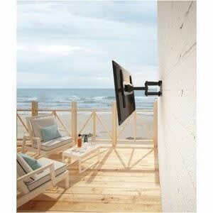Manhattan Soporte De Pared Para Tv De Movimiento Completo Para Exteriores, Para Pantallas De 37" A 86" , Soporta Una Televisión De 37" A 86" Hasta 50 Kg (110 Lbs.), Diseño A Prueba De Clima, Opciones De Ajuste Para Inclinación, Giro Y Nivelación Post-Instalación, Negro, Diseño Resistente A La Lluvia Para Disfrutar De Una Experiencia Visual Perfecta Al Aire Libre - 1 Pantalla(s) Admitidas - 94cm A 218.4cm (86") Para Pantalla Plana - 50kg Capacidad De Carga - 200 X 200, 600 X 400, 300 X 200, 400 X 200,
