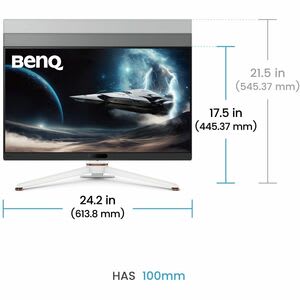 BenQ Monitor Led Para Juegos Benq Mobiuz Ex271q 27" (68.6cm) Clase Wqhd - 16:9 - 27" (68.6cm) Viewable - Tecnología Conmutación En El Mismo Plano (in-Plane Switching, Ips) - Led Retroiluminación - 2560 X 1440 - 1.07 Billones De Colores - Freesync Premium - 400cd/M² - 1ms - 180hz Frecuencia De Actualización - Giratoria, Altura, Pivote, Inclinable - Usb Tipo-C - Hdmi - Displayport - Compatible Con Montura Vesa - Concentrador Usb, Conmutador Kvm