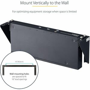 StarTech.com Startech.com Rack Abrazadera Vertical De Montaje En Pared De 2u Y 19 Pulgadas