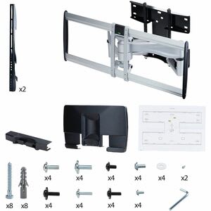 StarTech.com Startech.com Soporte Vesa De Pared De Servicio Pesado Para Tv Pantalla De Hasta 100" - Soporte Articulado De 85kg De Capacidad - Taa - 1 Pantalla(s) Admitidas - 81.3cm A 254cm (100") Para Pantalla Plana - 85kg Capacidad De Carga - 800 X 500, 200 X 200, 200 X 300, 200 X 400, 300 X 200, 300 X 300, 400 X 200, 400 X 300, 400 X 400, 500 X 300, 600 X 300, ... - Compatible Con Montura Vesa - Aluminio, Acero - 1