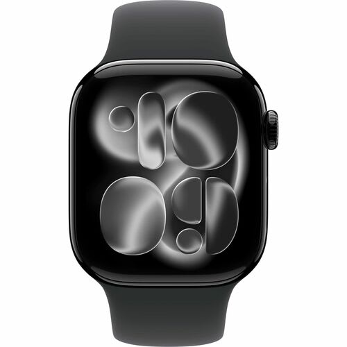 Apple Apple Watch Series 11 Smart Watch - 42mm Case Height - 36mm Case Width - Negro Azabache Case Color - Negro Band Color - Aluminio Case Material - Goma Band Material - Lan Inalámbrica - 4g - Lte - Sensor Eléctrico De Frecuencia Cardíaca, Sensor óptico De Pulso Cardíaco, Sensor De Temperatura, Compás Digital, Altímetro, Acelerómetro, Sensor Gyro, Sensor De Luz Ambiental, Sensor Ecg, Monitor De Ritmo Cardiaco - Monitorización De Sue?o, Altavoz, Reproductor De M