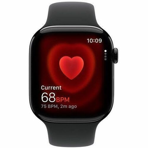Apple Apple Watch Series 11 Smart Watch - 42mm Case Height - 36mm Case Width - Negro Azabache Case Color - Negro Band Color - Aluminio Case Material - Goma Band Material - Lan Inalámbrica - 4g - Lte - Sensor Eléctrico De Frecuencia Cardíaca, Sensor óptico De Pulso Cardíaco, Sensor De Temperatura, Compás Digital, Altímetro, Acelerómetro, Sensor Gyro, Sensor De Luz Ambiental, Sensor Ecg, Monitor De Ritmo Cardiaco - Monitorización De Sue?o, Altavoz, Reproductor De M