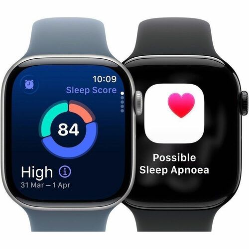 Apple Apple Watch Series 11 Smart Watch - 42mm Case Height - 36mm Case Width - Negro Azabache Case Color - Negro Band Color - Aluminio Case Material - Goma Band Material - Lan Inalámbrica - 4g - Lte - Sensor Eléctrico De Frecuencia Cardíaca, Sensor óptico De Pulso Cardíaco, Sensor De Temperatura, Compás Digital, Altímetro, Acelerómetro, Sensor Gyro, Sensor De Luz Ambiental, Sensor Ecg, Monitor De Ritmo Cardiaco - Monitorización De Sue?o, Altavoz, Reproductor De M