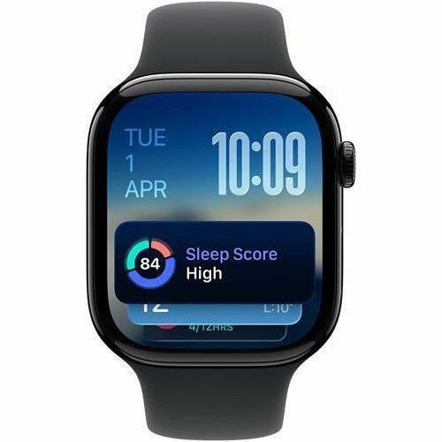 Apple Apple Watch Series 11 Smart Watch - 42mm Case Height - 36mm Case Width - Negro Azabache Case Color - Negro Band Color - Aluminio Case Material - Goma Band Material - Lan Inalámbrica - 4g - Lte - Sensor Eléctrico De Frecuencia Cardíaca, Sensor óptico De Pulso Cardíaco, Sensor De Temperatura, Compás Digital, Altímetro, Acelerómetro, Sensor Gyro, Sensor De Luz Ambiental, Sensor Ecg, Monitor De Ritmo Cardiaco - Monitorización De Sue?o, Altavoz, Reproductor De M