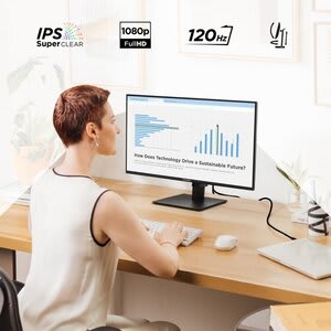 Viewsonic Monitor Led Viewsonic Va2748-Mhj 27" (68.6cm) Clase Full Hd - 16:9 - 27" (68.6cm) Viewable - Tecnología Conmutación En El Mismo Plano (in-Plane Switching, Ips) - Led Retroiluminación - 1920 X 1080 - 16,7 Millones De Colores - 300cd/M² - 1ms - 120hz Frecuencia De Actualización - Altavoces - Giratoria, Altura, Pivote, Inclinable - Hdmi - Vga - Compatible Con Montura Vesa