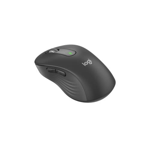 Logitech Mouse Logitech Signature M650 L - Frecuencia Bluetooth/Radio - Usb - óptico - 5 Botón(es) - 5 Botón(es) Programable(s) - Grafito - Inalámbrico - 2000 Dpi - Rueda De Desplazamiento - Grande Tamaño De La Mano/Palma