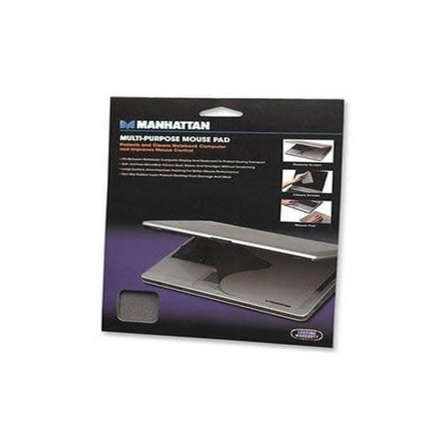 Manhattan Mousepad 3 En 1 Microfibra Gris Obscuro