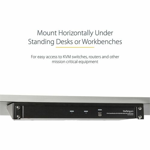StarTech.com Startech.com Soporte De Acero Para Rack De Montaje Vertical En Pared Para Servidores 1u 19 Pulgadas