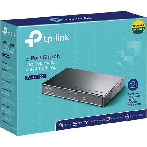 Tp-link Tp-Link Switch De Escritorio Gigabit De 8 Puertos Con 4 Puertos Poe+