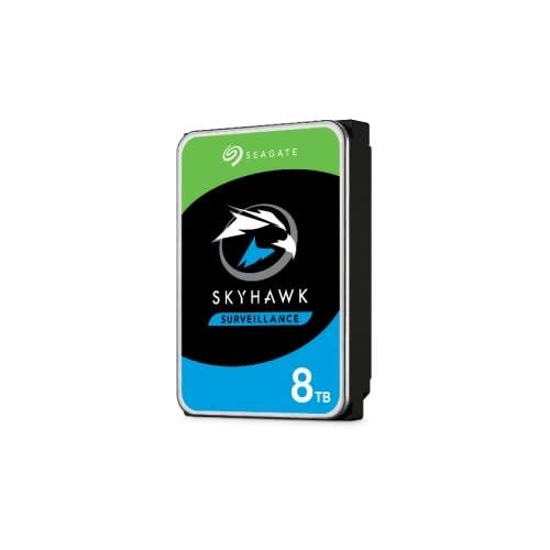 Seagate Disco Duro Interno 8tb 3.5" Sata 6gb/S 7200rpm 256mb, 24x7, Para Dvr Y Nvr Más De 16 Bahías, 1-64 Camaras Hd, 3 Años De Garantía, Skyhawk? Inteligencia Artificial Seagate