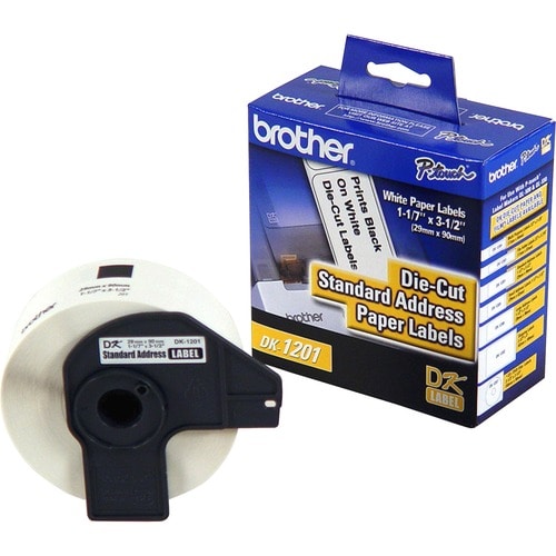 Etiquetas blancas Brother DK-1201