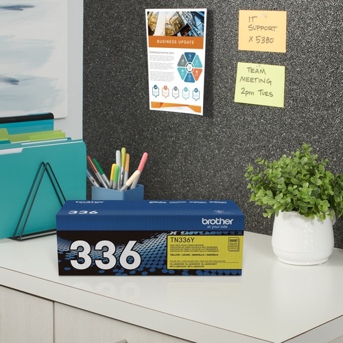Toner Amarillo Brother TN336Y - Vista frontal