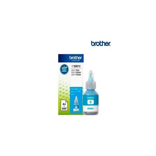 Botella de Tinta Cian Brother BT5001C - Alto rendimiento 5000 páginas
