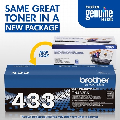 Tóner Brother TN433BK con empaque