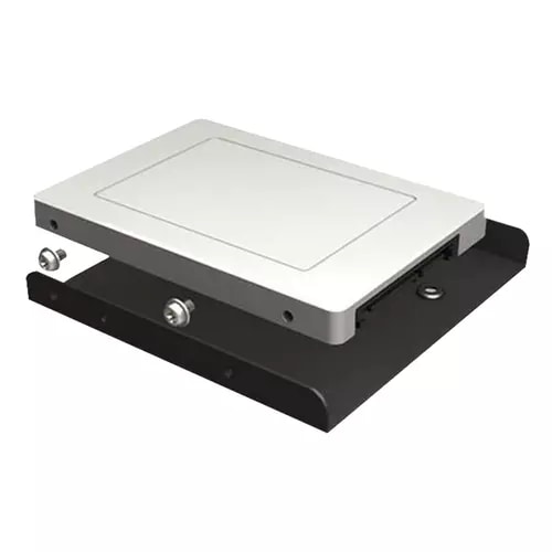 Riel de aluminio BRobotix - vista lateral con tornillos incluidos