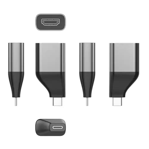 Detalle del conector USB‑C a HDMI BRobotix