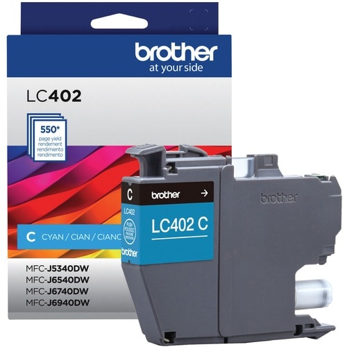 Cartucho Brother LC402C Cian - Detalle del chip