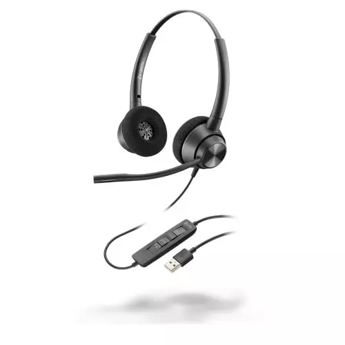 HP Poly EncorePro 320 Stereo USB-A Headset - Vista Frontal