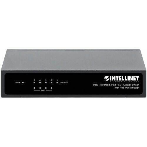 Switch Intellinet 5 puertos Gigabit PoE passthrough