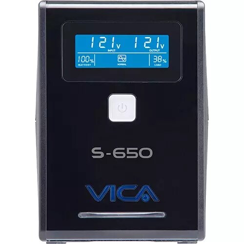 VICA S650 NOBREAK 650VA/360W PANTALLA LCD 8 TOMAS