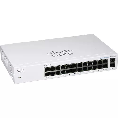 Cisco Switch CBS110-24T vista trasera