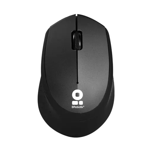 BRobotix MOUSE INALAMBRICO CON BATERIAS NEGRO - imagen 3