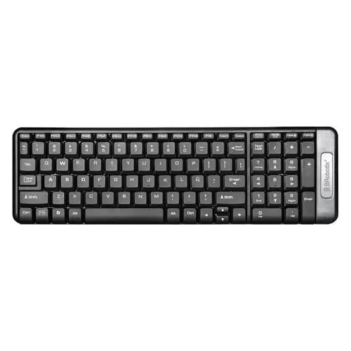 Kit Teclado y Mouse Inalámbrico Brobotix - Vista lateral