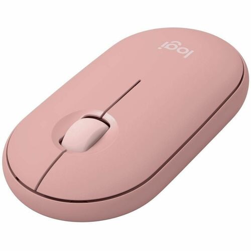 Mouse Logitech Pebble M350S Rosa - vista lateral