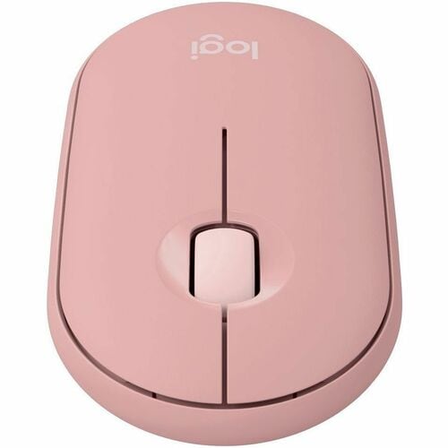 Mouse Logitech Pebble M350S Rosa - vista superior