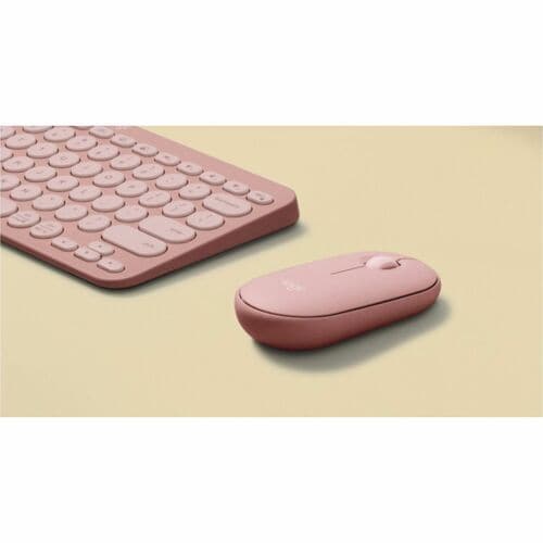 Mouse Logitech Pebble M350S Rosa - apertura batería
