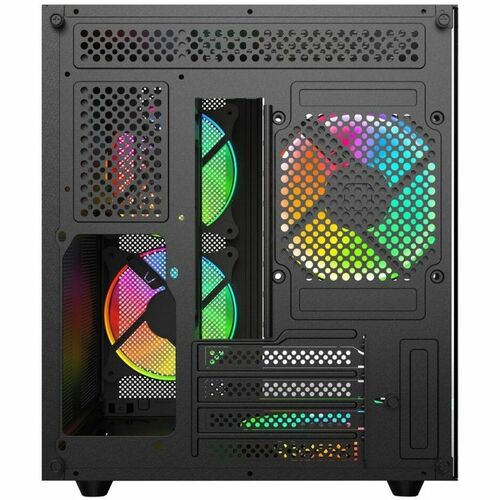 Xzeal Gaming GABINETE XZEAL CUBO M-ATX/ITX USB3.0 3VENTILADORES RGB NEGRO - imagen 3