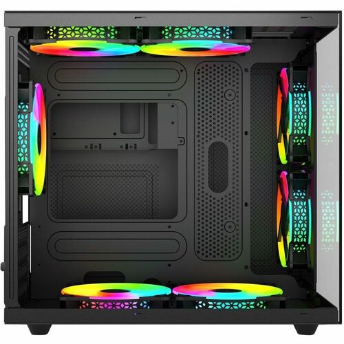 Xzeal Gaming GABINETE XZEAL CUBO M-ATX/ITX USB3.0 3VENTILADORES RGB NEGRO - imagen 4