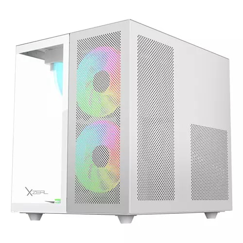 XZEAL Gabinete Cubo Blanco - Interior y ventilación