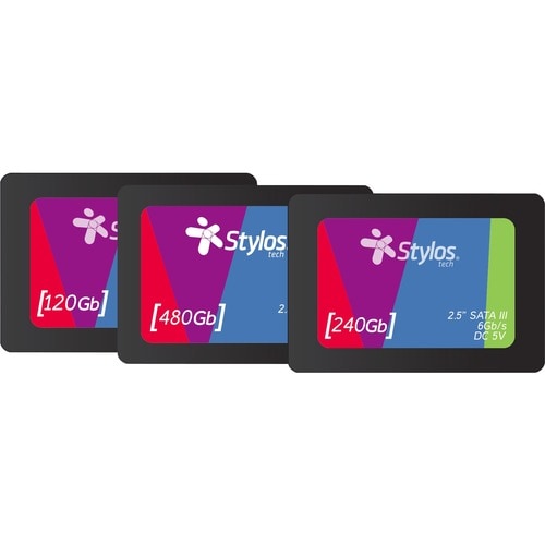 SSD Stylos 120GB empaque y contenido