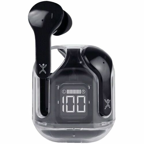 Perfect Choice AUDFONOS BT CON ESTUCHE TRANSP ARENTE - CLEARBEAT NEGRO CON INDIC - imagen 3
