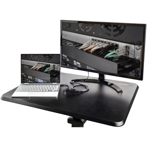 StarTech.com Escritorio Móvil de Trabajo de Pie - Mesa Ergonómica con ruedas