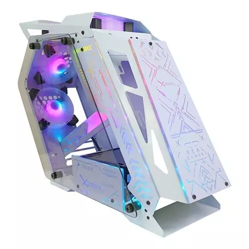 Xzeal Gaming GABINETE GAMER XZEAL IR02 MICRO ATX 4 FAN ARGB CRISTAL TEMPLADO BLA