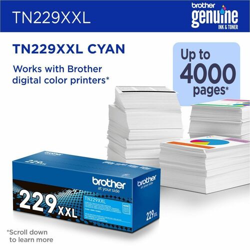 Cartucho Brother TN229XXLC - Vista frontal