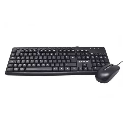Kit Teclado y Mouse Naceb Negro - Vista lateral