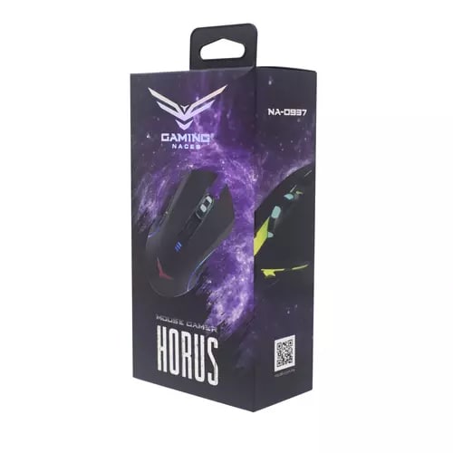 Mouse Gamer Naceb Horus LED - Vista frontal