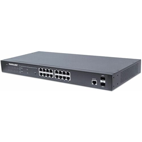 Switch Administrable Gigabit Ethernet 16 puertos PoE+ Intellinet