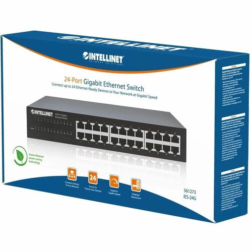 Switch Intellinet empaque y accesorios
